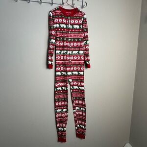 Little Blue House Kids Holiday One-Piece Christmas Pajamas Size 10